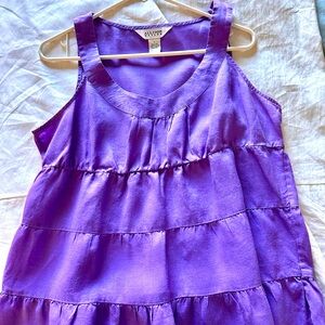 Lavender linen tank top